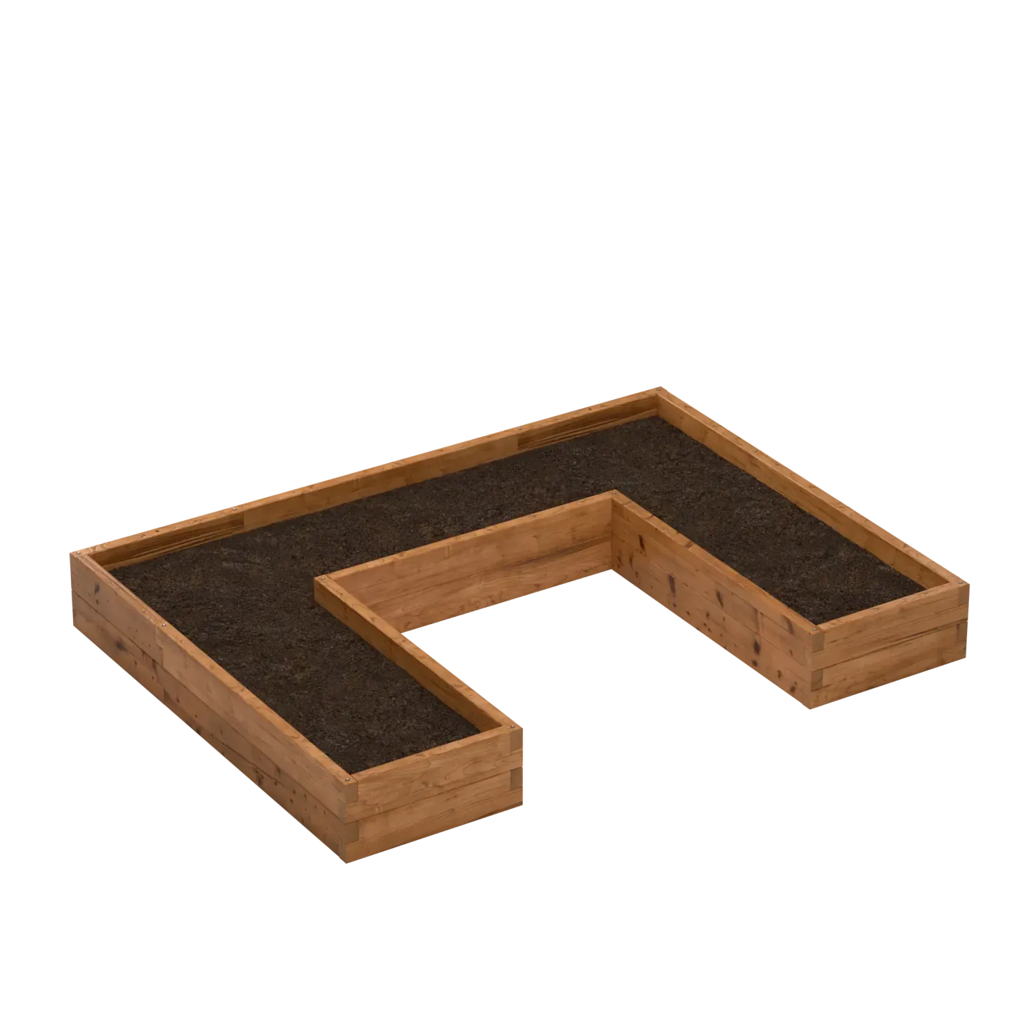 Pflanzkasten | Größe und Form wählen | Modulares und langlebiges Design | U-förmig | Aus Holz | WITBOSCH