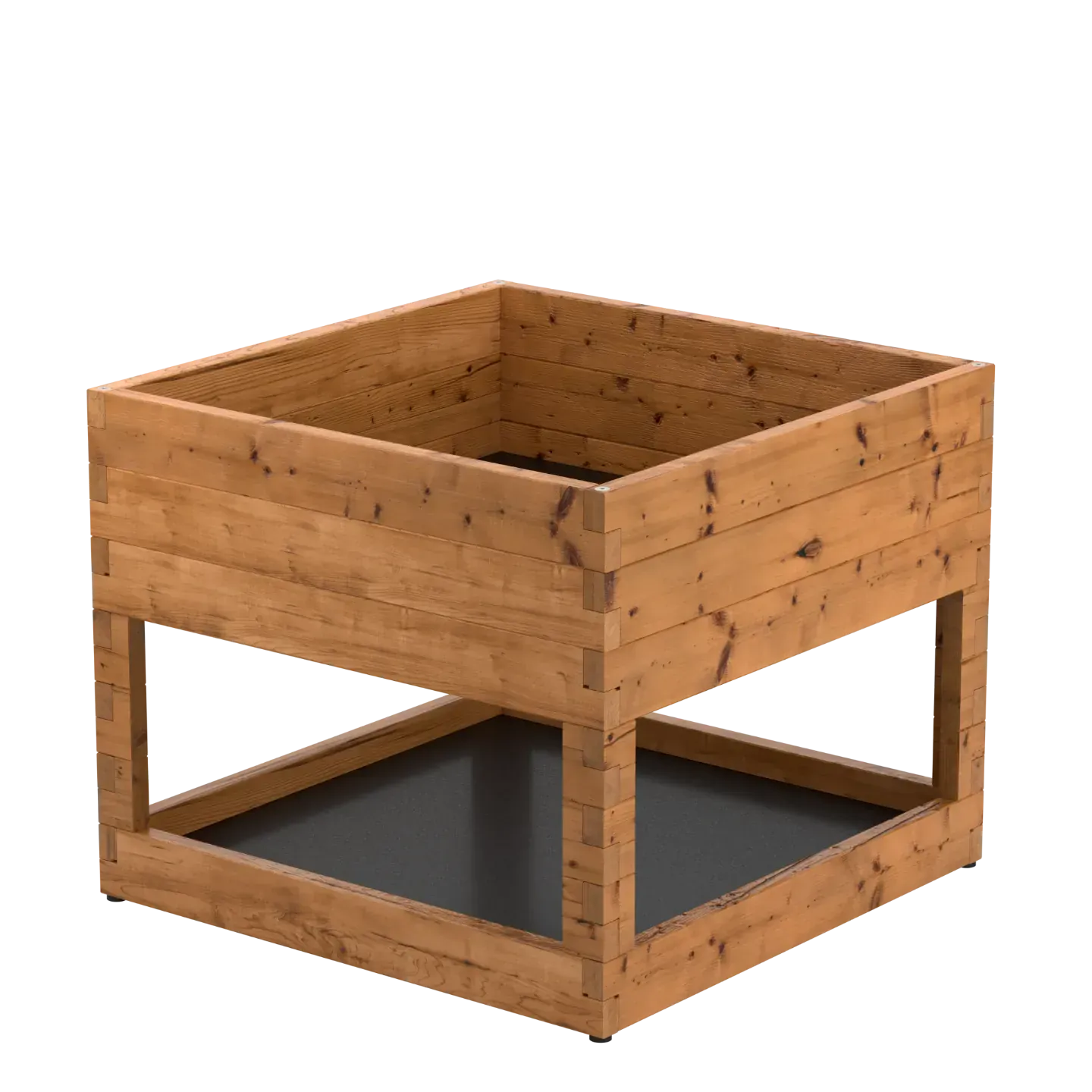 Holz-Hochbeet auf Stelzen | 107x107 cm | Modulares und langlebiges Design | WITBOSCH