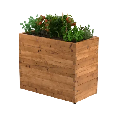 Holz-Pflanzkasten auf Füßchen