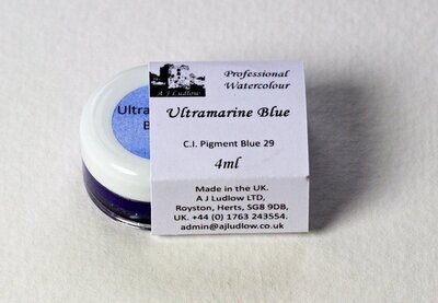 A J Ludlow Ultramarine Blue Professional Watercolour