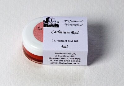 A J Ludlow Cadmium Red Professional Watercolour