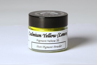 Cadmium Yellow (Lemon) Pure Pigment Powder (15ml)
