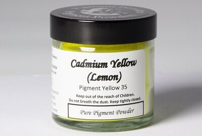 Cadmium Yellow (Lemon) Pure Pigment Powder (60ml)