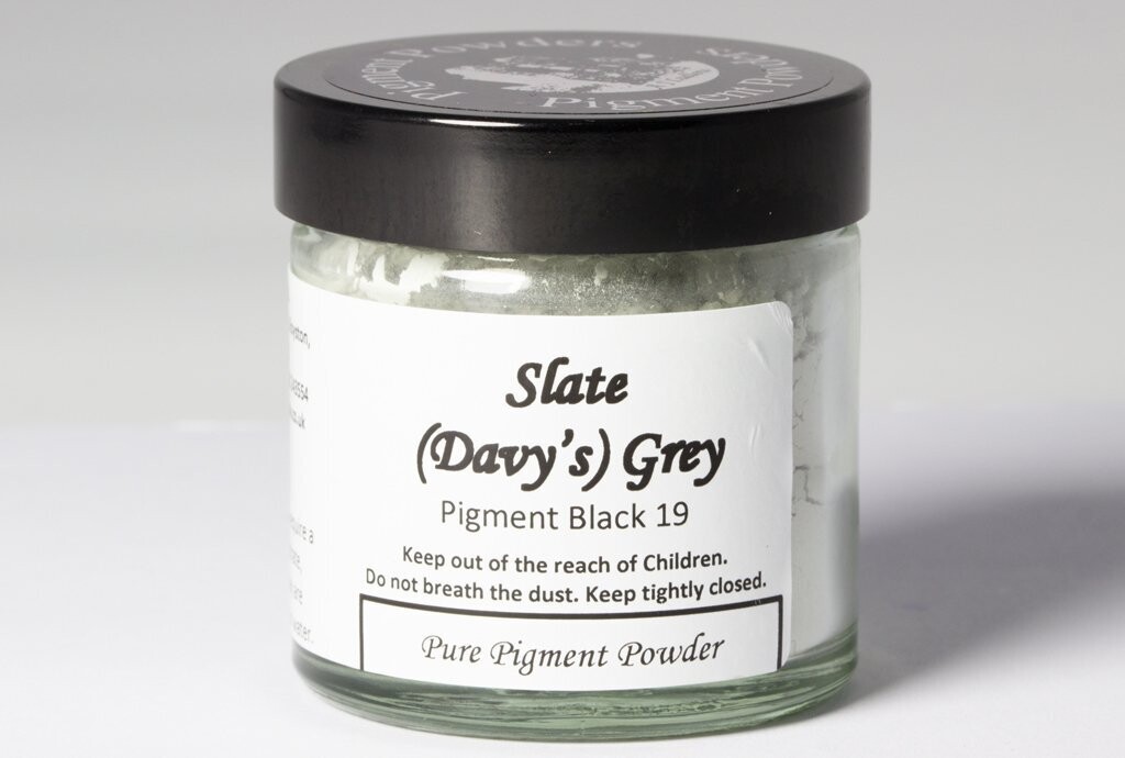 Slate (Davy's) Grey Pure Pigment Powder (60ml)