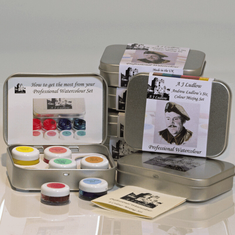 A J Ludlow Professional Watercolour, Andrew Ludlow's Six Colour Mini Mixing Set