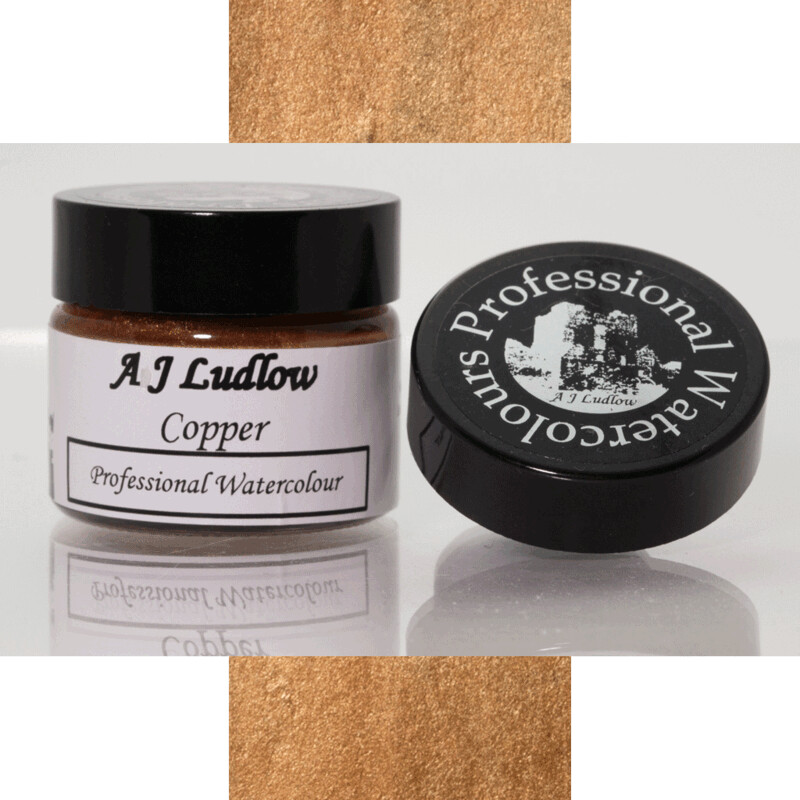 A J Ludlow Copper Metallic Effect Professional Watercolour