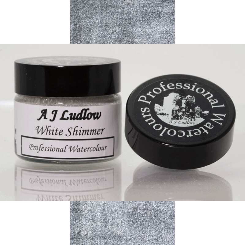 A J Ludlow White Shimmer Effect Professional Watercolour