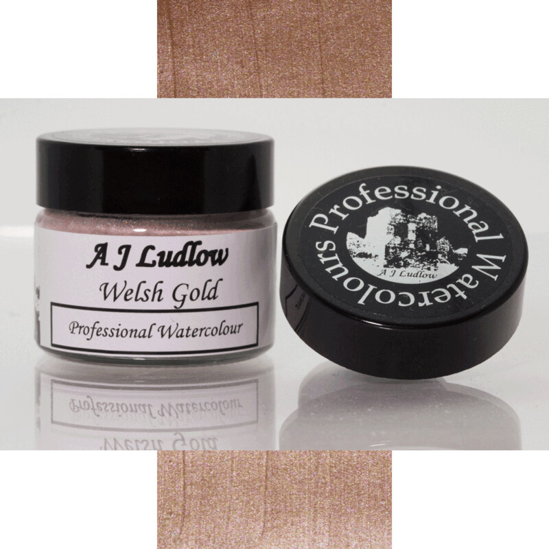 A J Ludlow Welsh Gold Metallic Effect Professional Watercolour