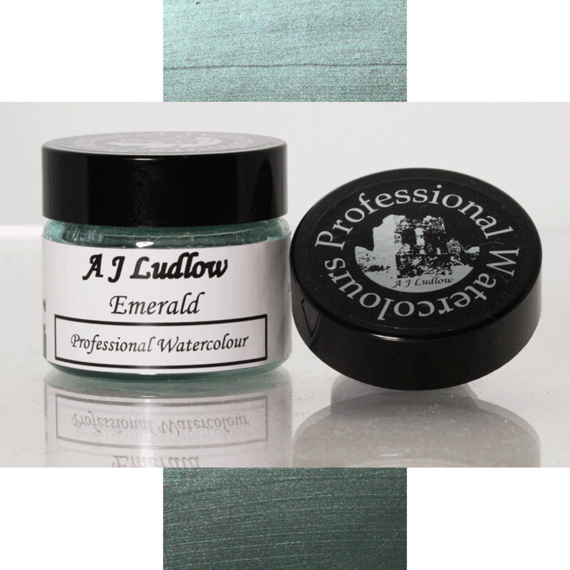 A J Ludlow Emerald Metallic Effect Professional Watercolour