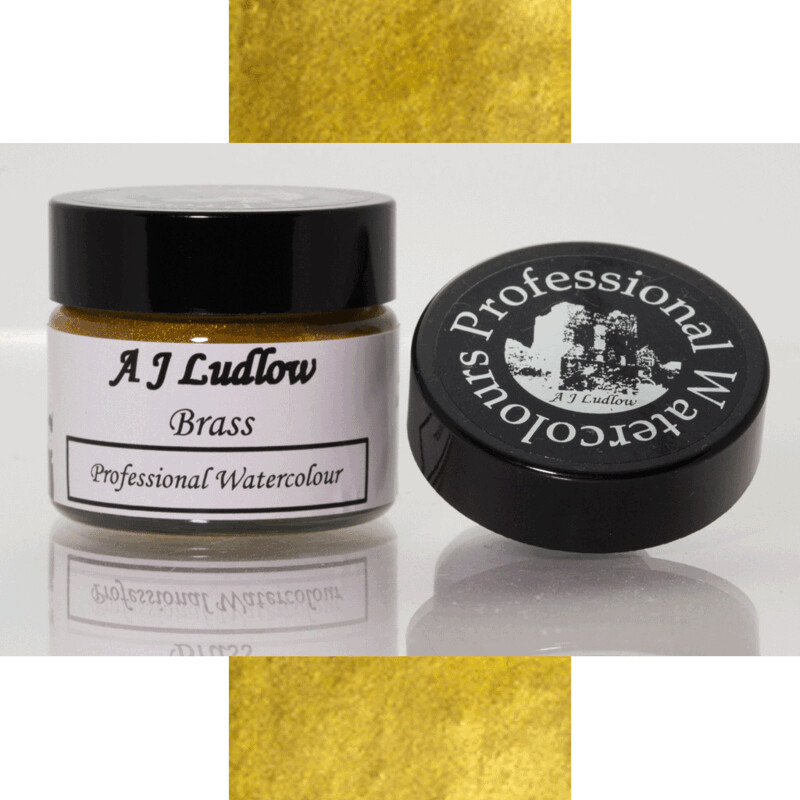 A J Ludlow Brass Metallic Effect Professional Watercolour