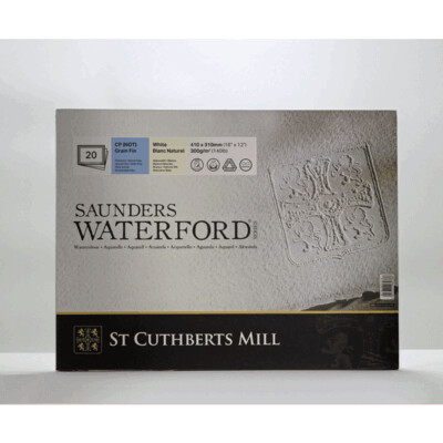 Saunders Waterford Watercolour Paper Block CP (NOT) White, 16x12 inches