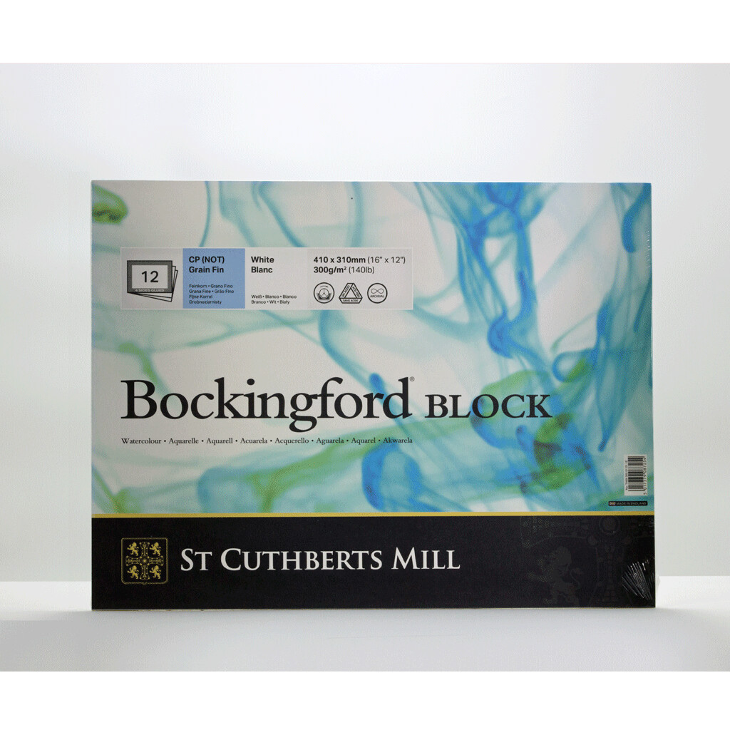 Bockingford Watercolour Paper Block CP (NOT), 12x16 inches