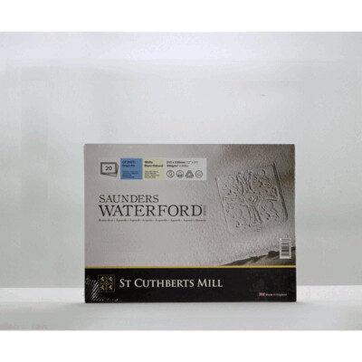Saunders Waterford Watercolour Paper Block CP (NOT) White, 9x12 inches