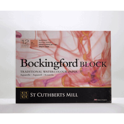 Bockingford Watercolour Paper Block HP, 12x16 inches