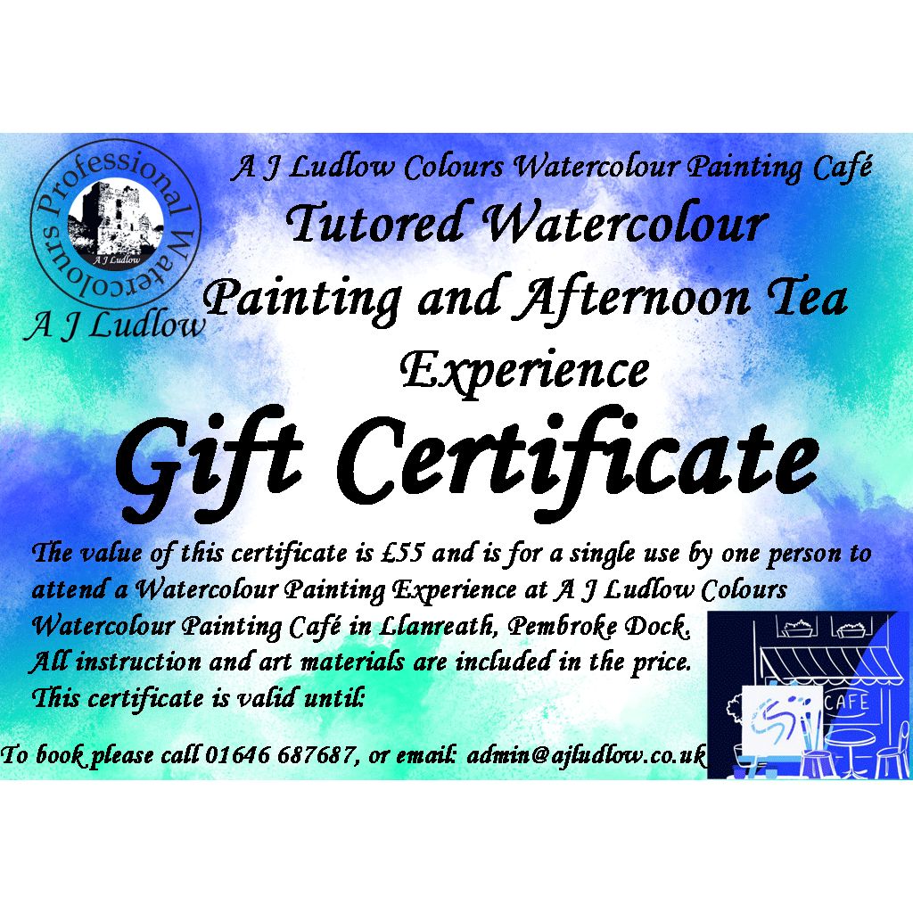 Tutored Watercolour Painting and Afternoon Tea Experience