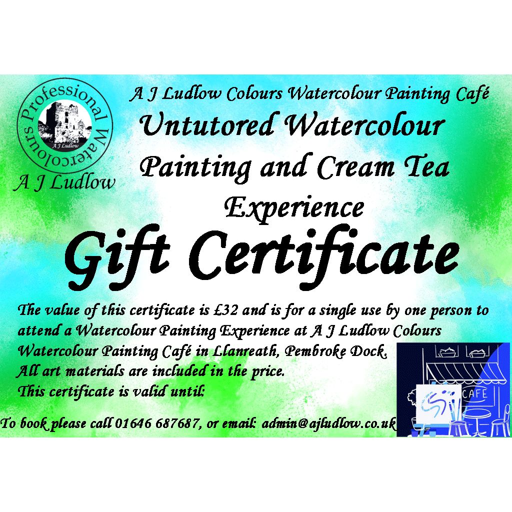 Untutored Watercolour Painting and Cream Tea Experience