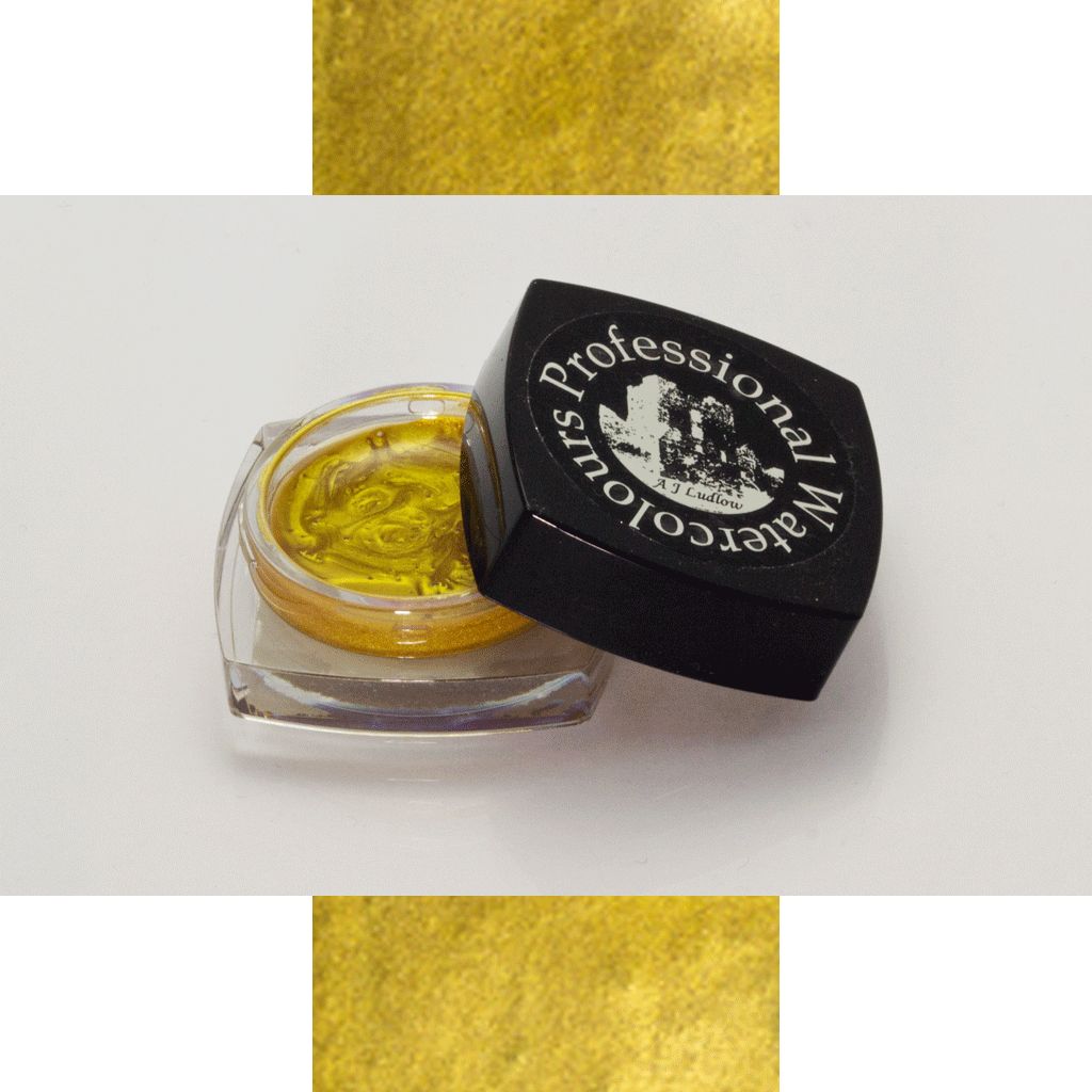 A J Ludlow Brass Metallic Effect Professional Watercolour - 3ml