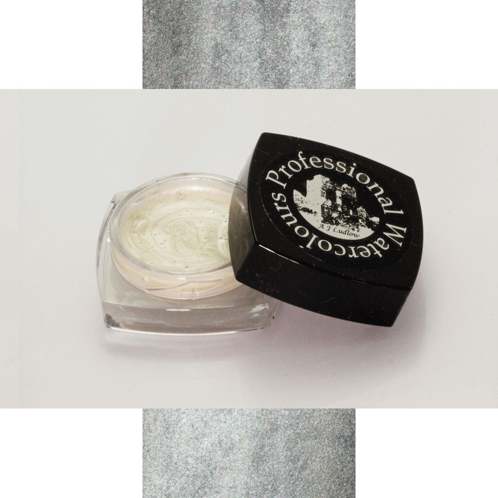 A J Ludlow Silver Metallic Effect Professional Watercolour - 3ml