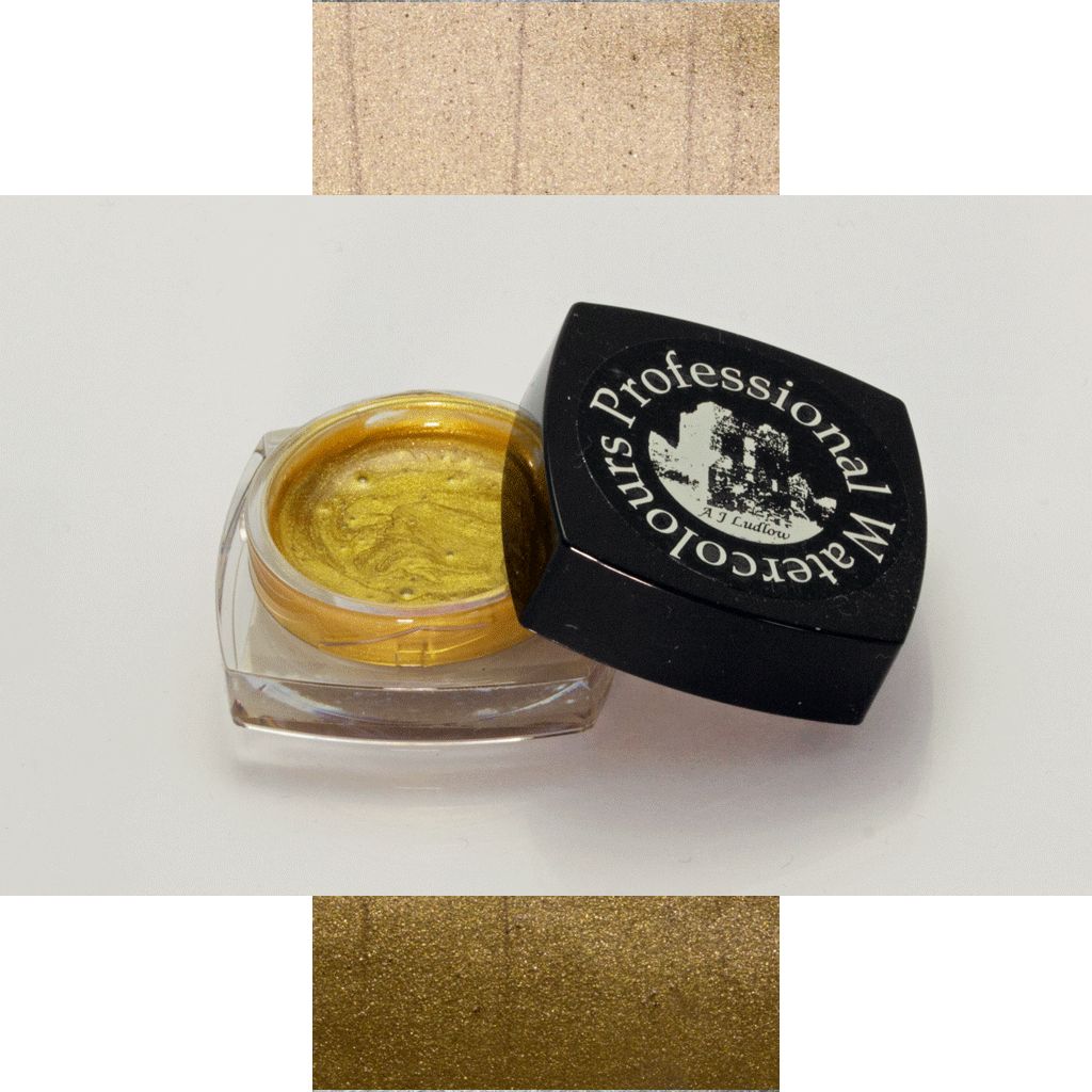 A J Ludlow Celtic Gold Metallic Effect Professional Watercolour - 3ml