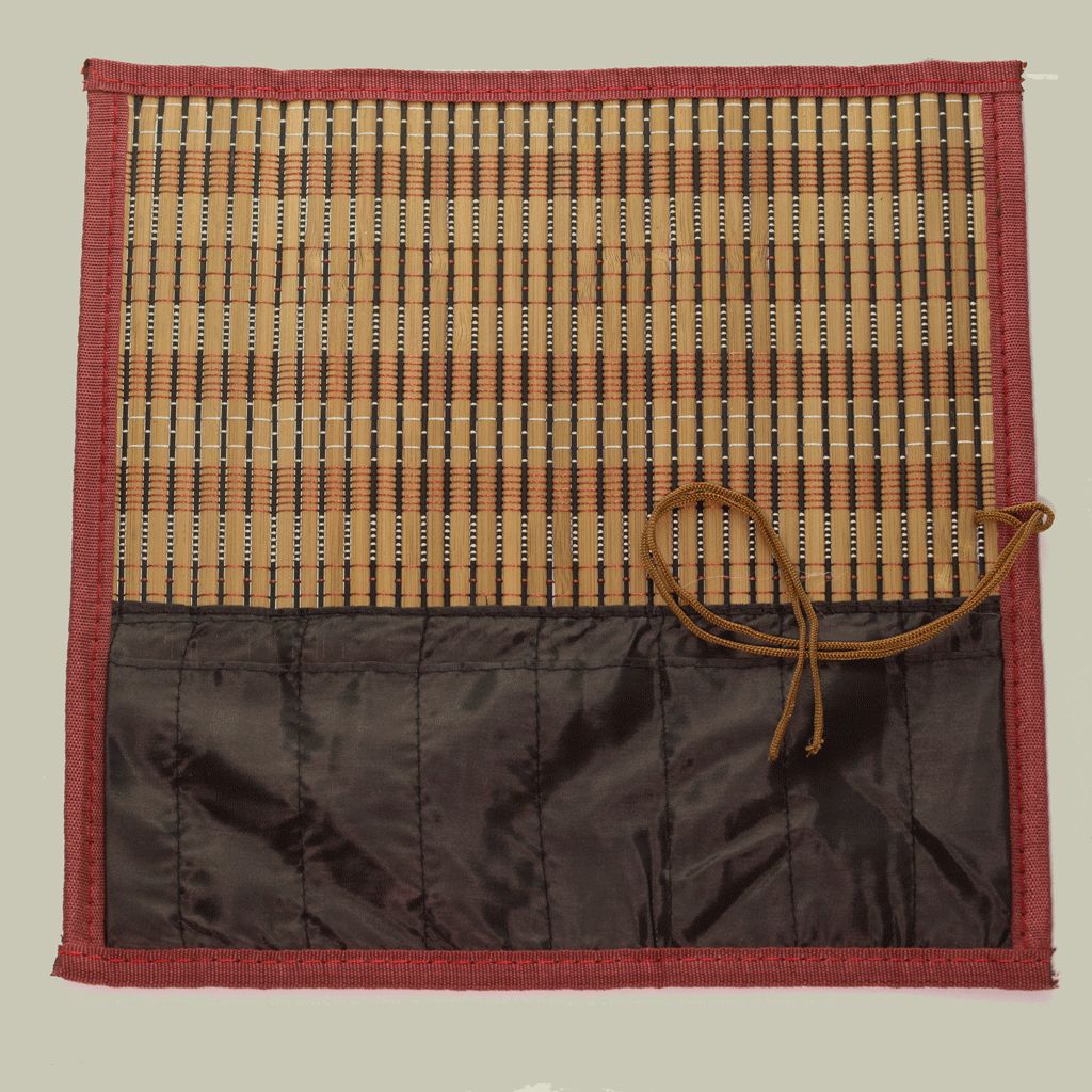 Bamboo Brush Wallet for 8 brushes