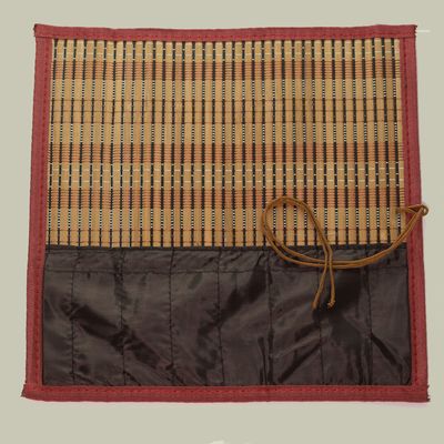 Bamboo Brush Wallet for 8 brushes
