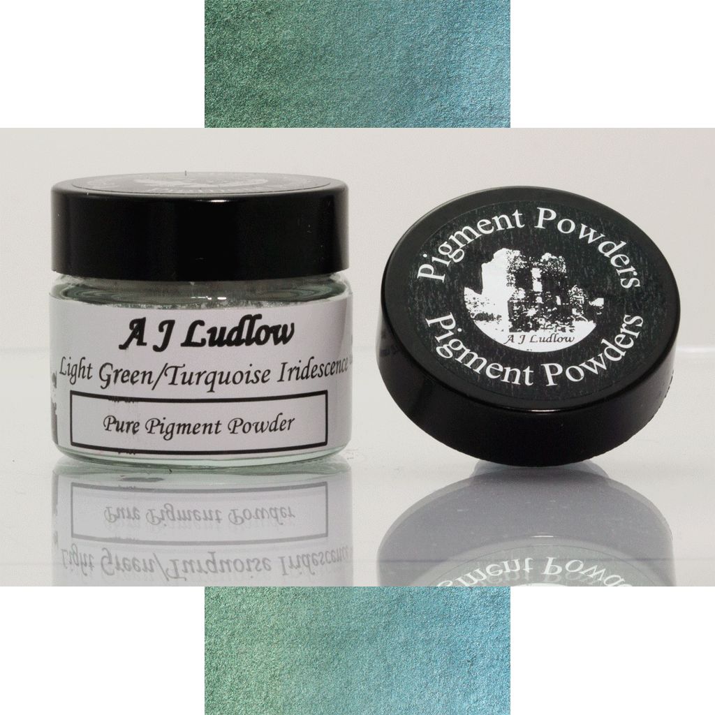 A J Ludlow Iridescent (No.1) Green to Turquoise Pure Pigment Powder
