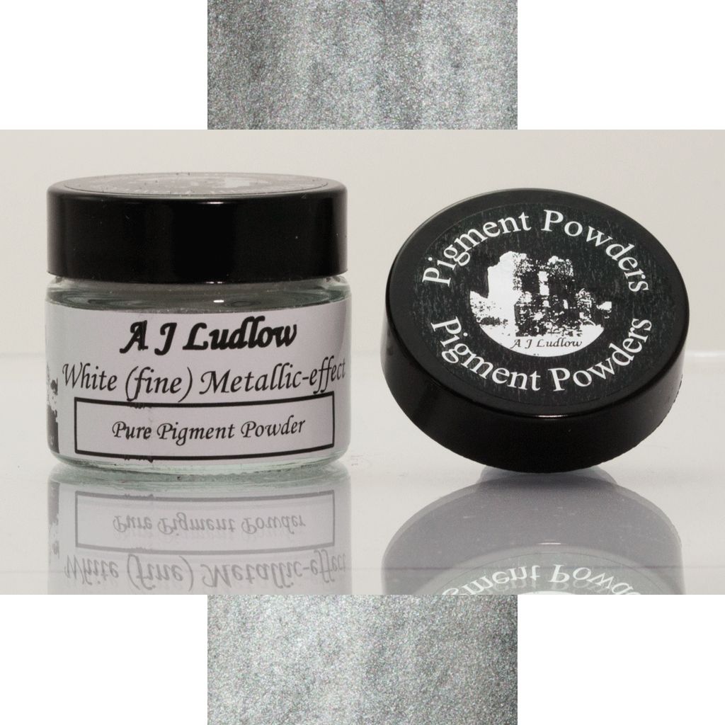 A J Ludlow White (fine) Metallic-effect Pure Pigment Powder
