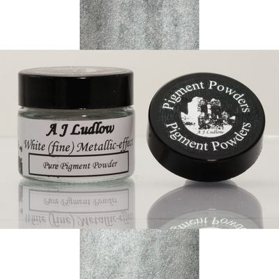 A J Ludlow White (fine) Metallic-effect Pure Pigment Powder