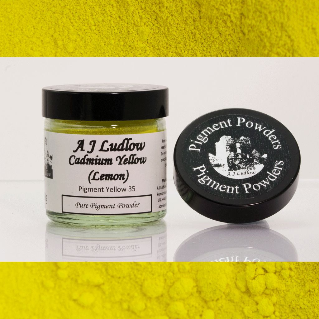 Cadmium Yellow (Lemon) Pure Pigment Powder (40g)