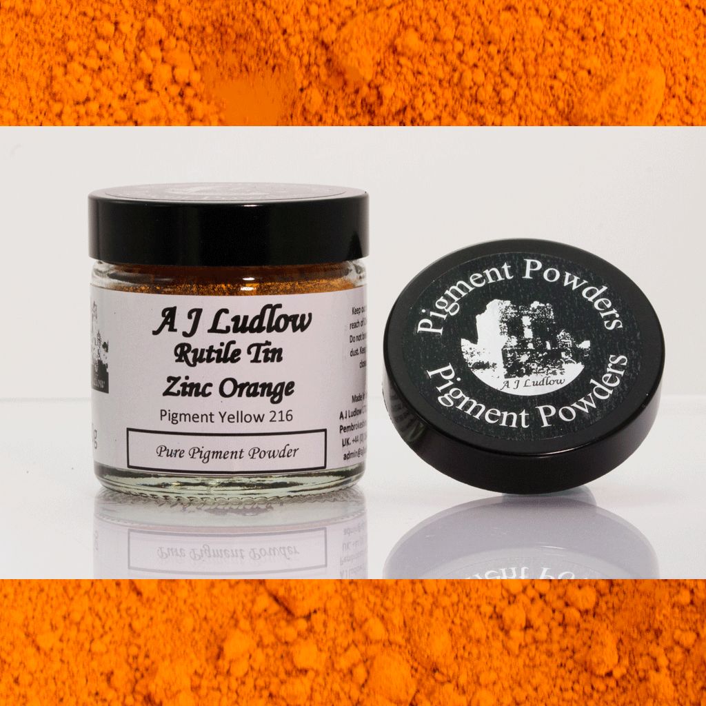 Rutile Tin Zinc Orange Pure Pigment Powder (50g)