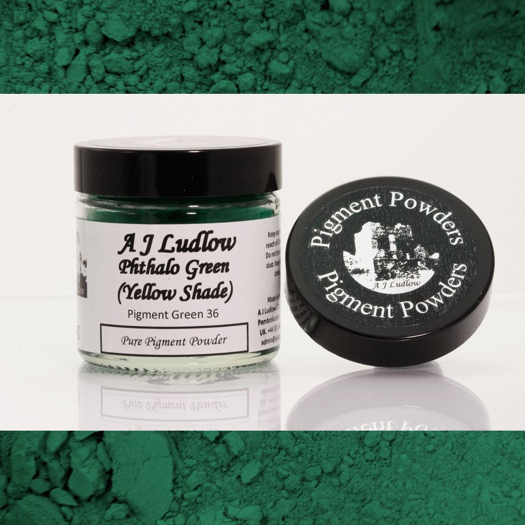 Phthalocyanine Green (Yellow Shade) Pure Pigment Powder (35g)