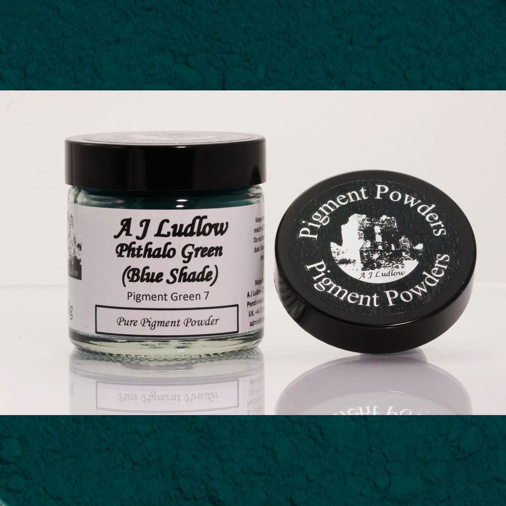 Phthalocyanine Green (Blue Shade) Pure Pigment Powder (30g)
