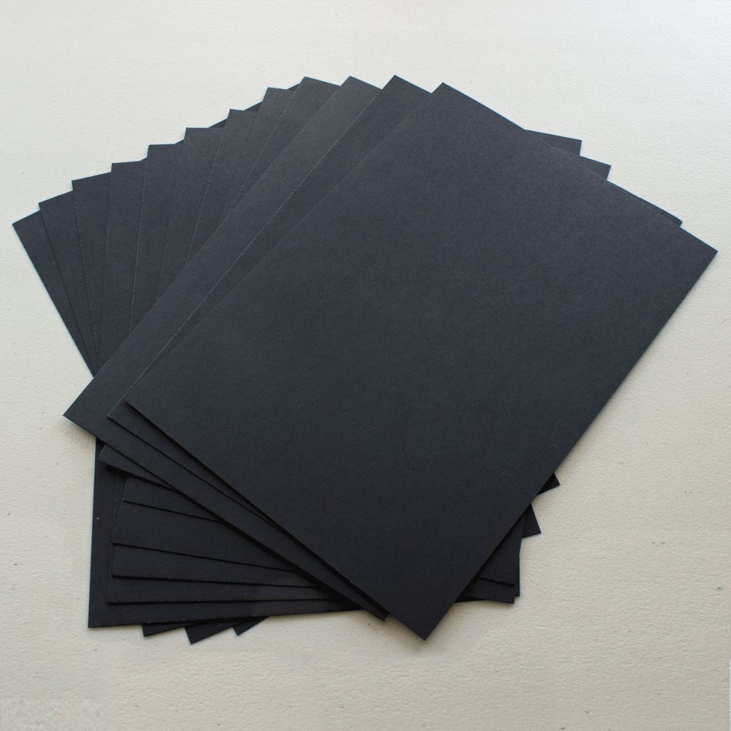 Fabriano "Black Black" High Light Fast Paper 12 sheets (25 x 35cm)