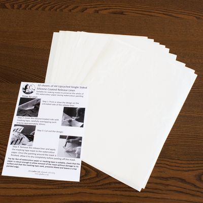 10 Sheets of A4 Upcycled Single Sided Silicone Coated Release Liner 10 Sheets of A4 Upcycled Single Sided Silicone Coated Release Liner