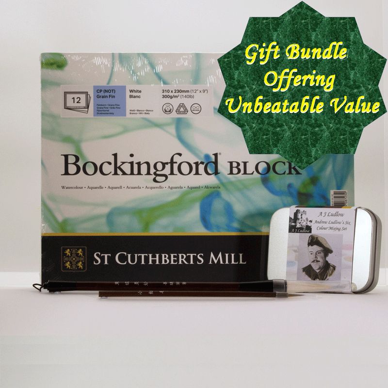Watercolour Painting Gift with a Bockingford Watercolour Paper Pad and two Exquisite Chinese Brushes Watercolour Painting Gift with a Bockingford Watercolour Paper Pad and two Exquisite Chinese Brushes