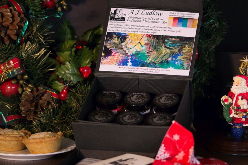 A J Ludlow Christmas Special 6 Colour Professional Watercolour Gift set A J Ludlow Christmas Special 6 Colour Professional Watercolour Gift set