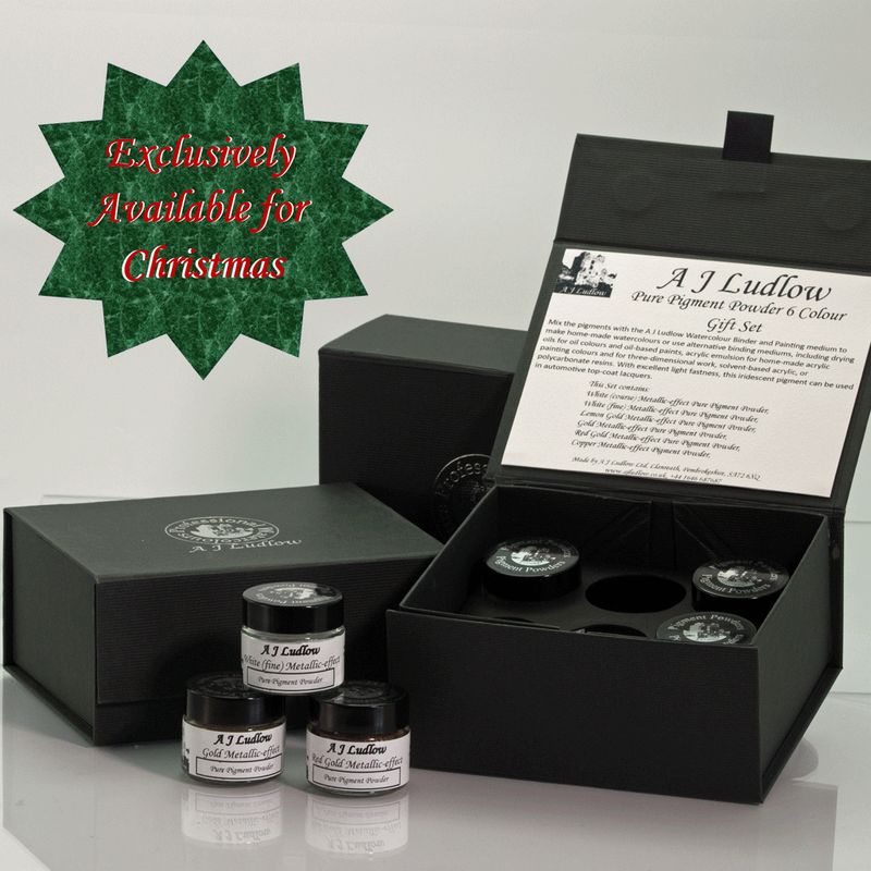 A J Ludlow Pure Pigment Powder Metallic-effect Gift Set A J Ludlow Pure Pigment Powder Metallic-effect Gift Set