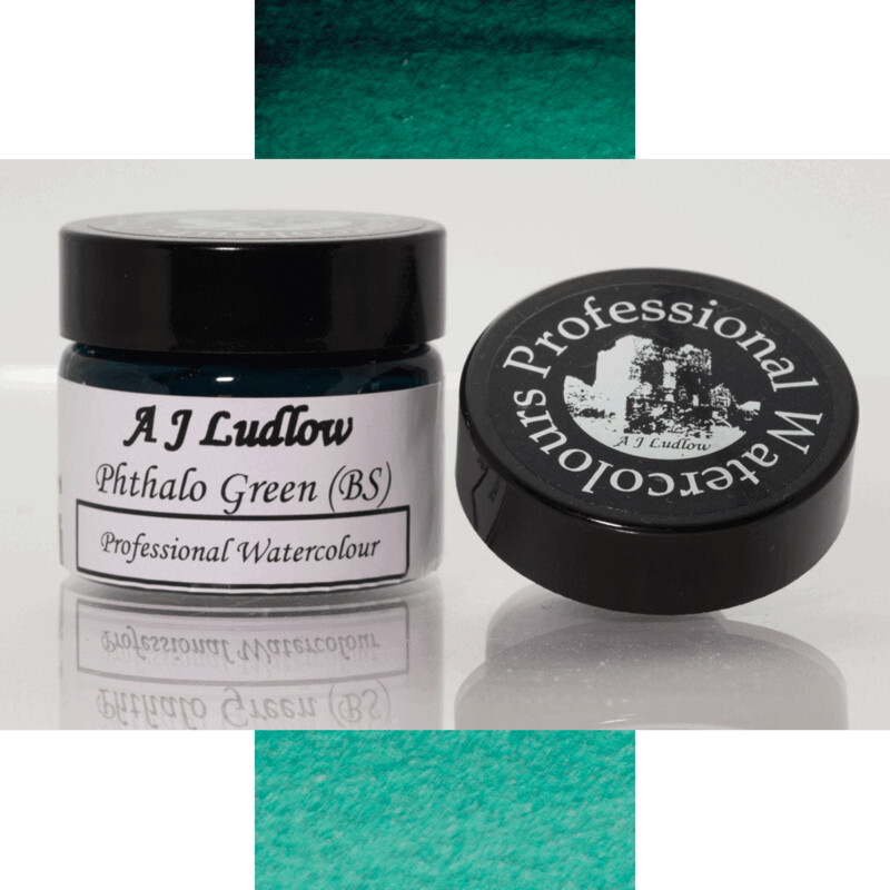 A J Ludlow Phthalo Green (Blue Shade) Professional Watercolour