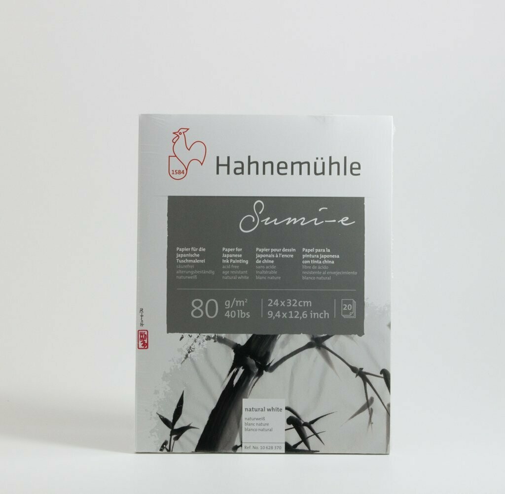 Sumi-e Cold Pressed Paper Pad for Asian Painting, 24x32cm