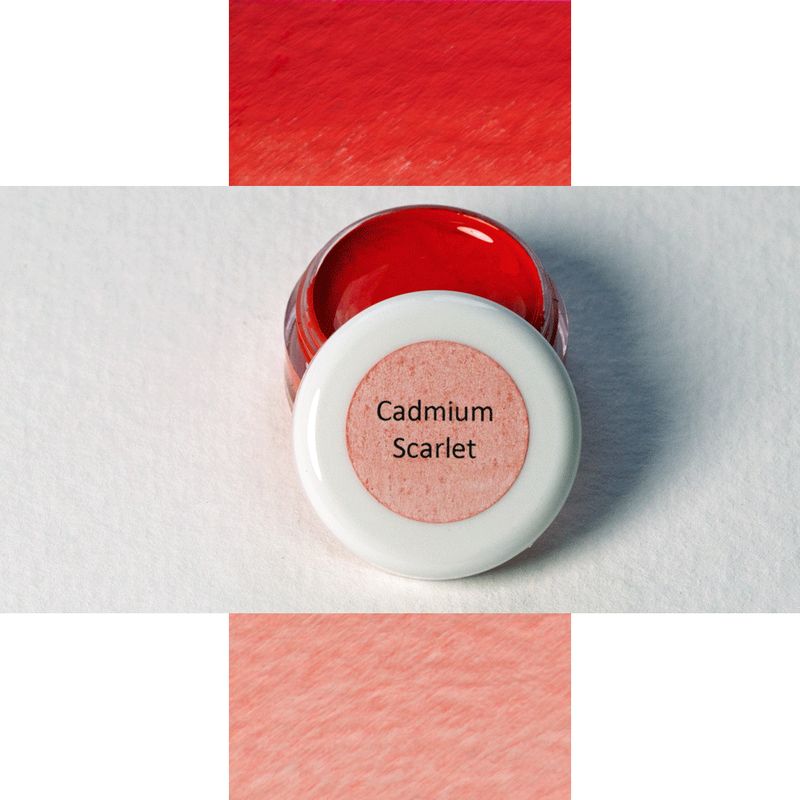 A J Ludlow Cadmium Scarlet Professional Watercolour - 3ml