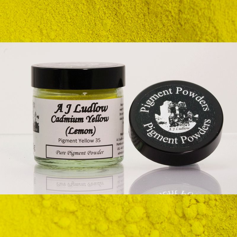 Cadmium Yellow (Lemon) Pure Pigment Powder (40g) Cadmium Yellow (Lemon) Pure Pigment Powder (40g)