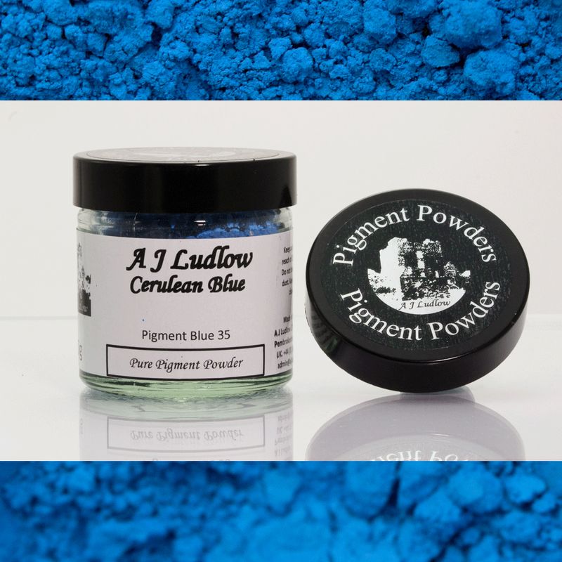 Cerulean Blue Pure Pigment Powder (50g) Cerulean Blue Pure Pigment Powder (50g)