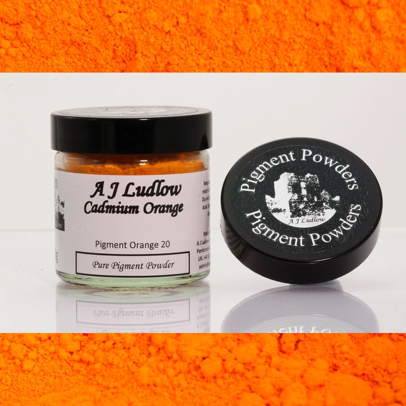 Cadmium Orange Pure Pigment Powder (40g) Cadmium Orange Pure Pigment Powder (40g)