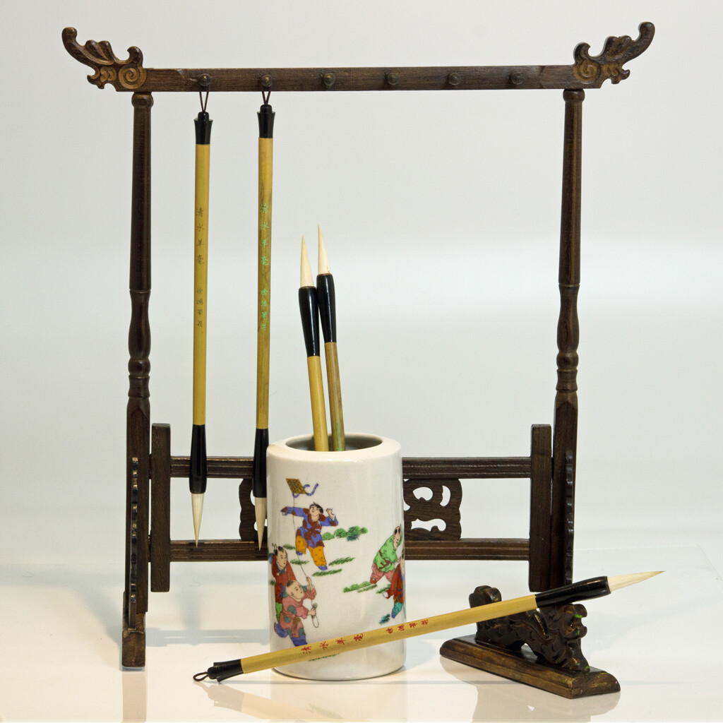 Pure Goat Hair Bamboo Handled Brush (Medium) Pure Goat Hair Bamboo Handled Brush (Medium)