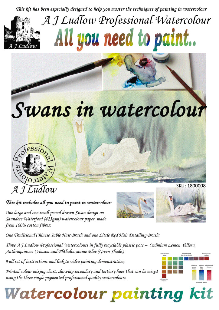A J Ludlow Professional Watercolour Painting Set - Enjoying the Ride (Kit A) A J Ludlow Professional Watercolour Painting Set - Enjoying the Ride (Kit A)