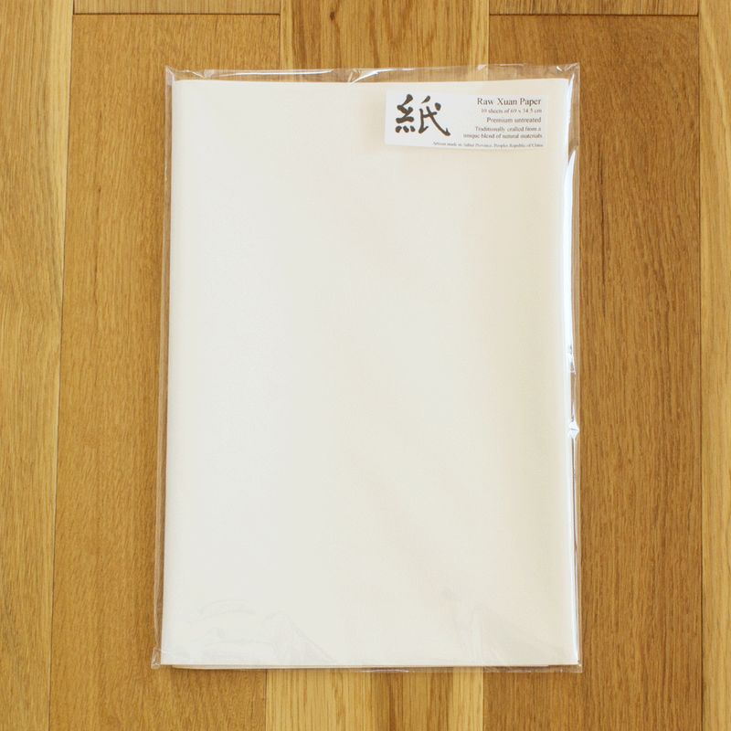 Traditional Anhui Untreated Paper Sheet for Asian Painting, 69x34.5cm
