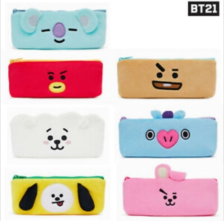 Bt21 plush pencil case