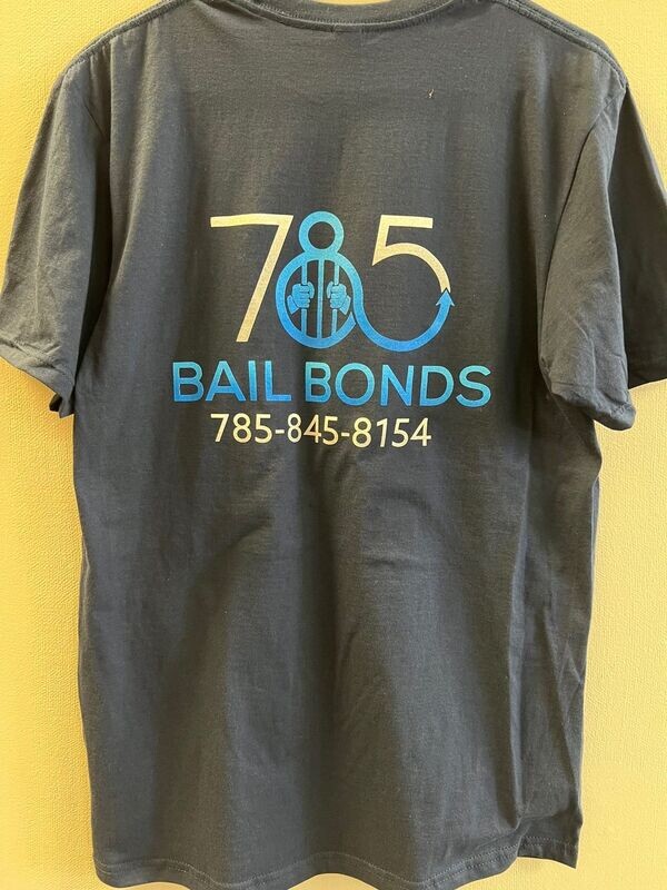 785 Bail Bonds Old School Blue Shirt