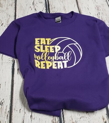 EAT SLEEP REPEAT VOLLEYBALL (OMBRE PRINT)
