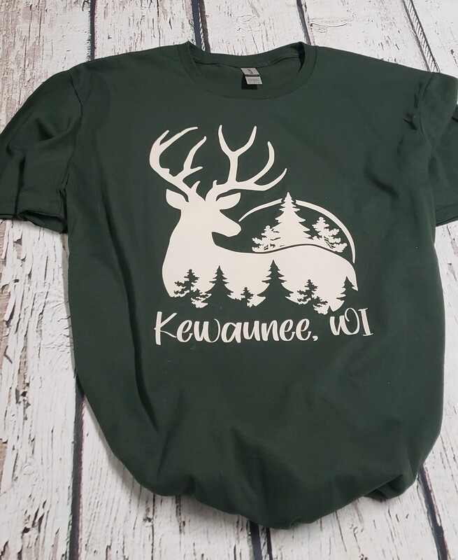 DEER SCENE -KEWAUNEE WI